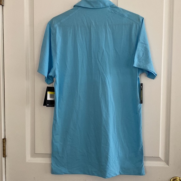 Nike Men’s Dri-Fit Player Blue Striped Golf Polo Shirt Standard Fit Size S NWT - Picture 7 of 8